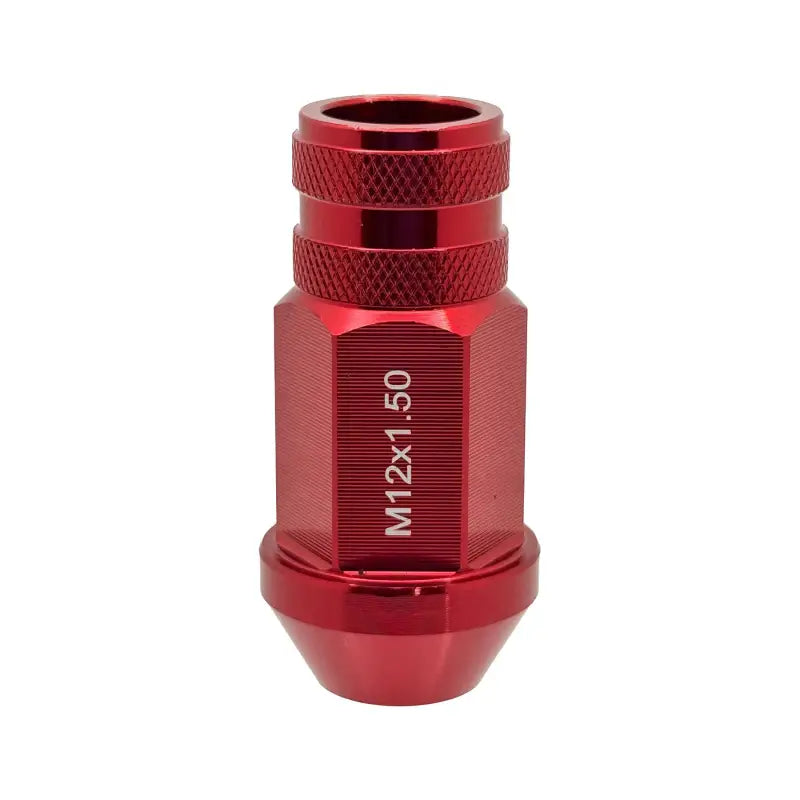 12x1.5 7075 T6 Aluminum Open End Racing Lugs 2.05’’ Tall - Red - 20 Lug Kit
