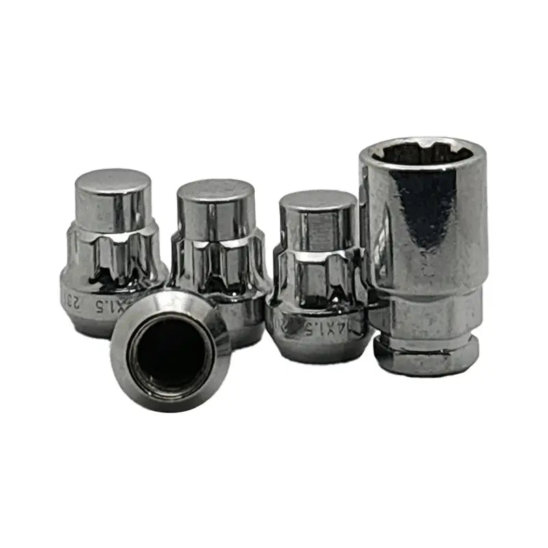 12x1.5 Acorn Wheel Lock Set 1.26’’ Short - Chrome