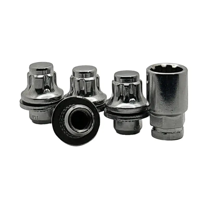 12x1.5 Mag Shank with Washer Wheel Lock Set - Toyota - Chrome