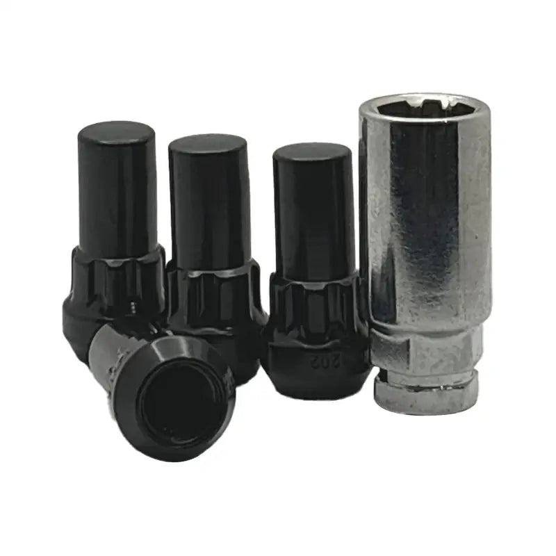 14x1.5 Acorn Wheel Lock Set 1.90’’ Tall - Black