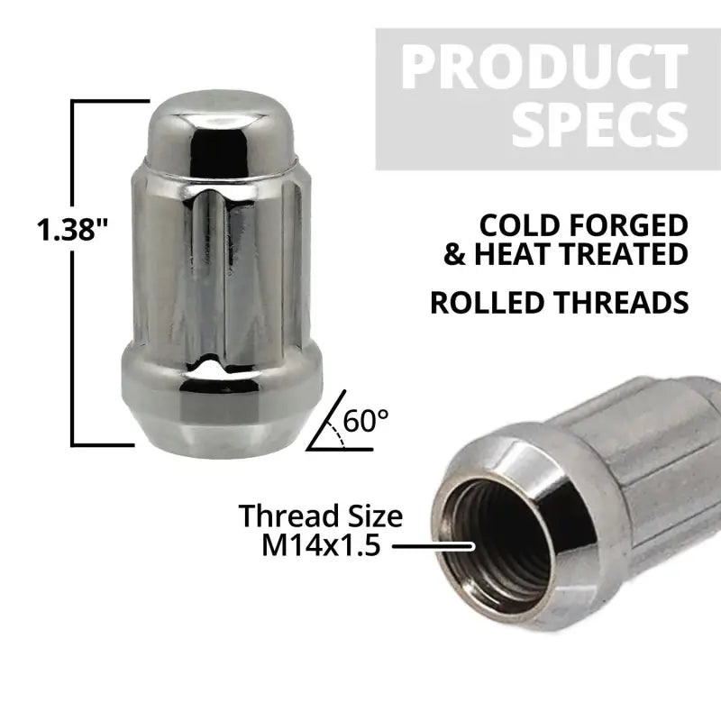 14x1.5 Passenger Car Spline Lug Nuts