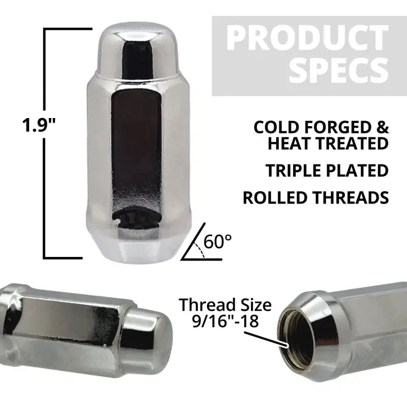 9/16’’ High Performance Truck 3/4’’ Hex Lug Nut