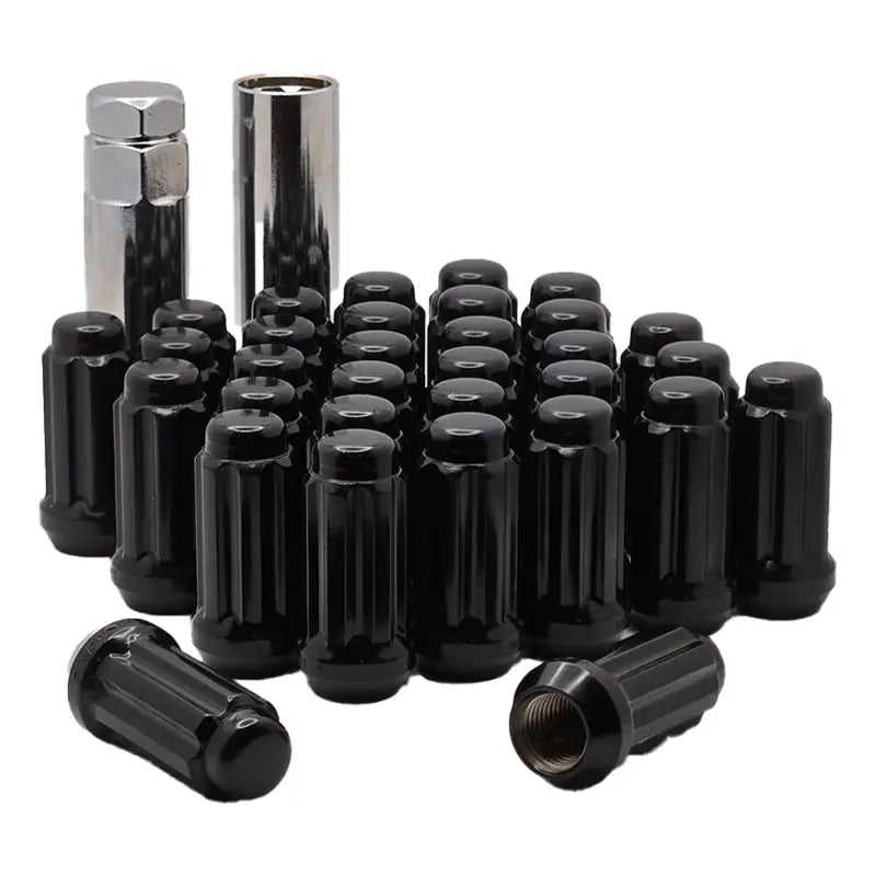9/16’’ Truck Spline Lug Nut - Black / 20 Lug Kit