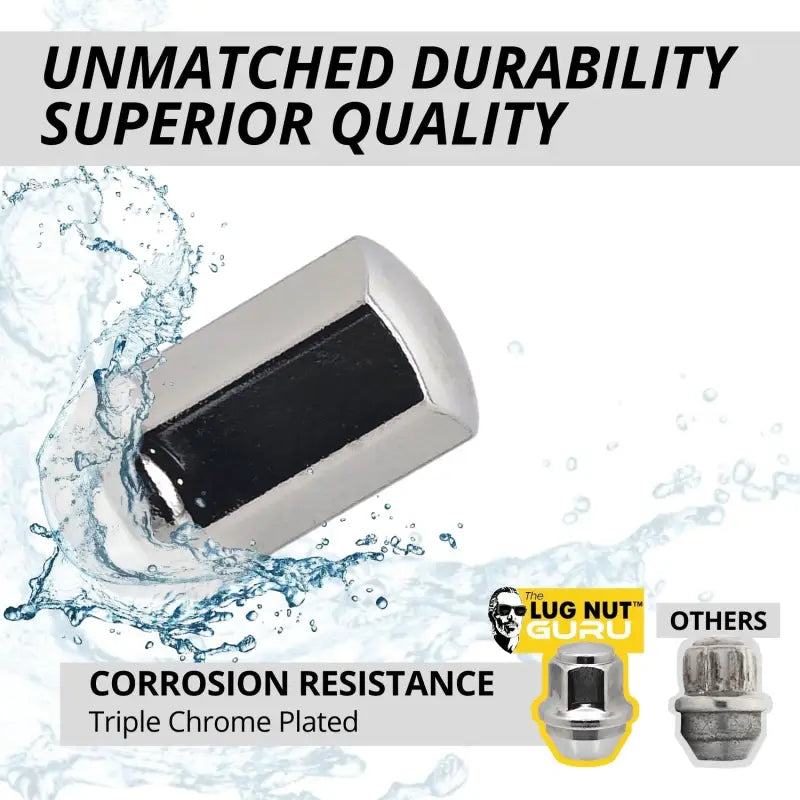 Chevy Silverado GMC Sierra Cadillac Escalade 14x1.5 Large Seat 7/8’’ Hex OE Replacement Lug Nuts