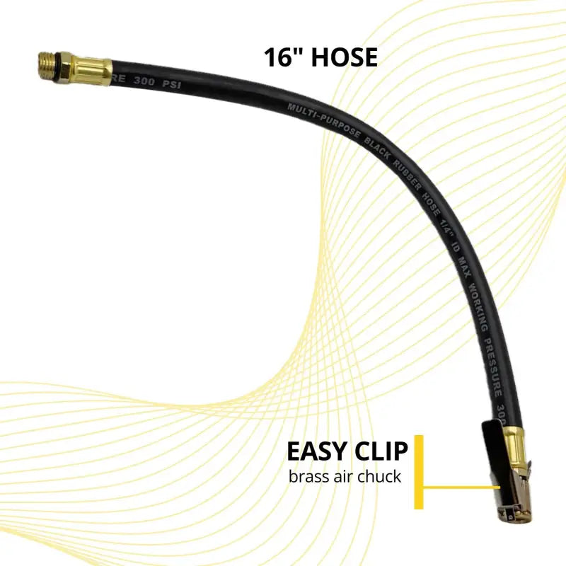 Digital Pistol Grip Inflator/Deflator Tire Gauge - 16’’ Hose