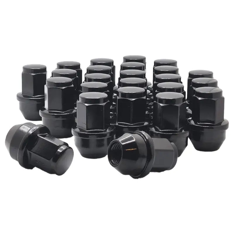 F-150 Navigator 2015 + 14x1.5 Large Seat OE Replacement Lug Nuts - Black / 6 Lug Kit