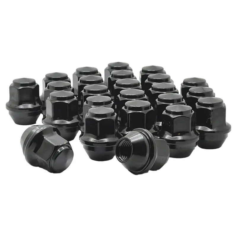 Ford Bronco Ranger Fusion Focus Escape 12x1.5 19mm hex OE Replacement Lug Nuts - Black / 24 Lug Kit