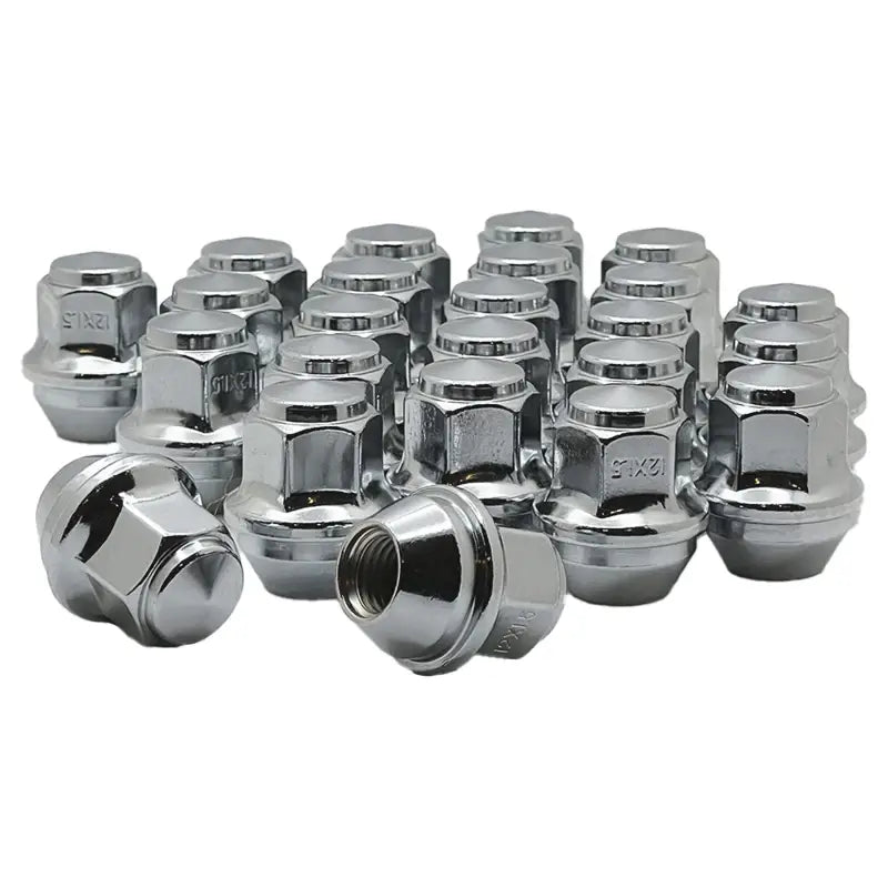 Ford Bronco Ranger Fusion Focus Escape 12x1.5 19mm hex OE Replacement Lug Nuts - Chrome / 24 Lug Kit