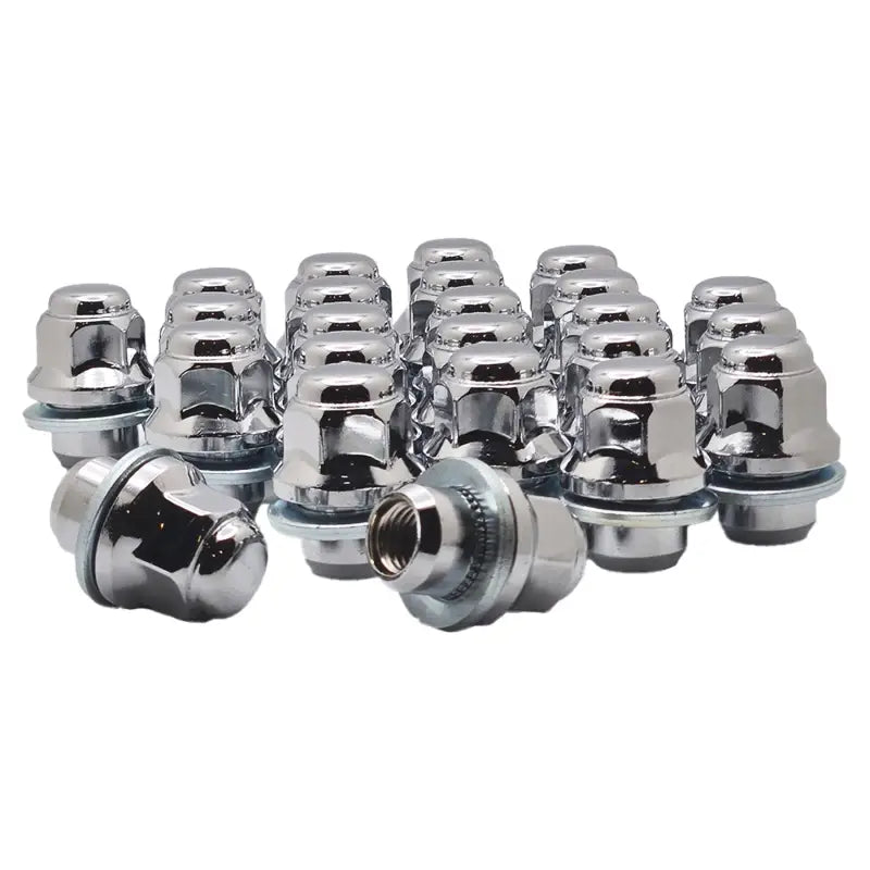 Infiniti Q50 Nissan Pathfinder & Maxima 12x1.25 Mag Seat OE Replacement Lug Nuts - Chrome / 24 Lug Kit