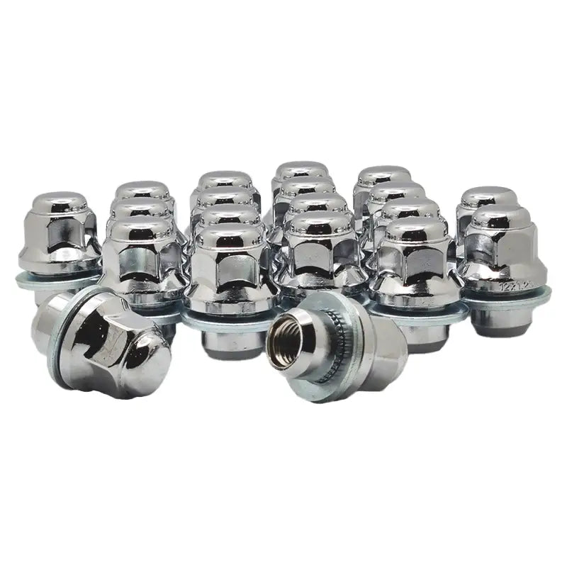 Infiniti Q50 Nissan Pathfinder & Maxima 12x1.25 Mag Seat OE Replacement Lug Nuts - Chrome / 20 Lug Kit