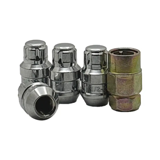 1/2’’ Chrome Acorn Wheel Lock Set 1.26’’ Short