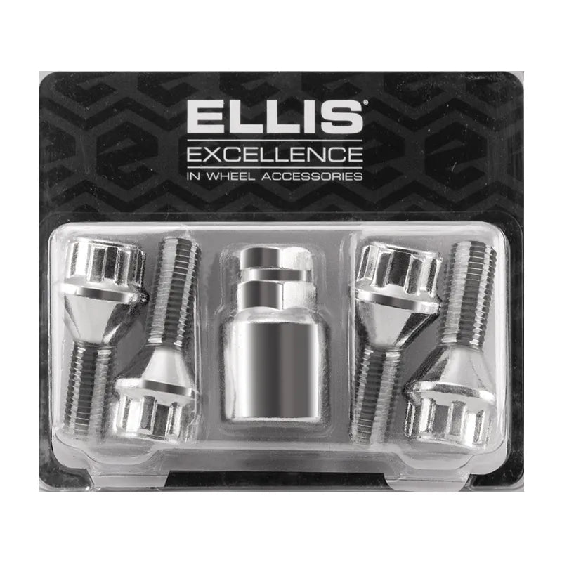 Ellis packaged 12x1.5 wheel lockset on a white background