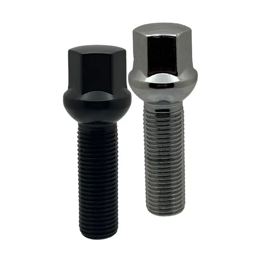 One chrome and one black 14x1.5mm 17mm hex 40mm ball bolts.
