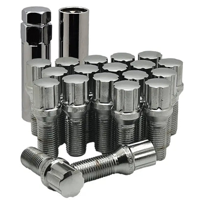 14x1.5 Spline 27mm Lug Bolts - Chrome / 20 Lug Kit