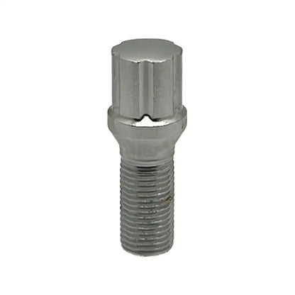 Chrome 14x1.5 spline 30mm conical  lug bolt.