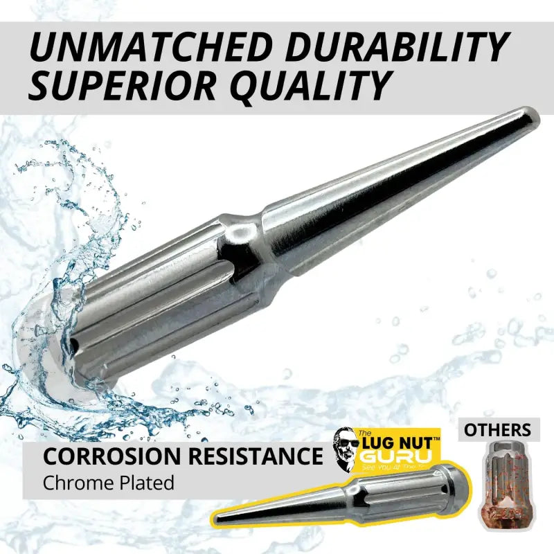 14x1.5 Spline Spike Lug Nuts