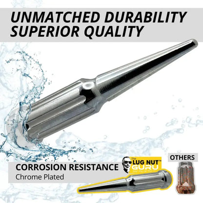 14x1.5 Spline Spike Lug Nuts