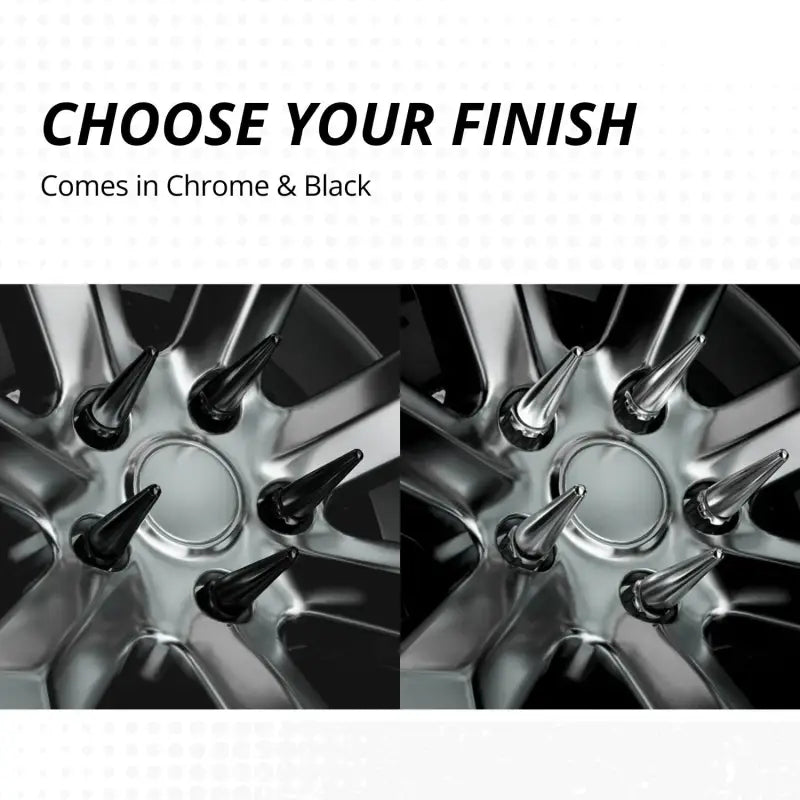 14x1.5 Spline Spike Lug Nuts