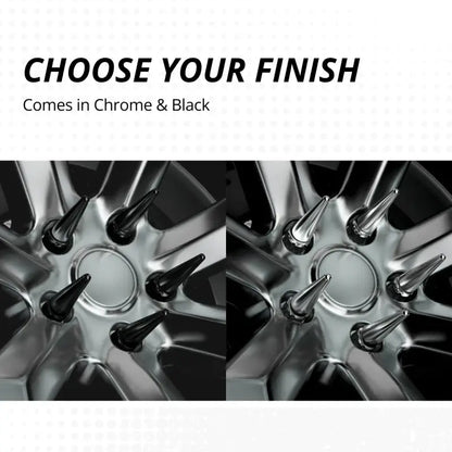 14x1.5 Spline Spike Lug Nuts