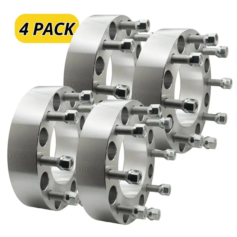 2011 + GM 2500 8x180 to 8x180 Wheel Adapter 2.0’’ Thick | 14x1.5 | 125.6 CB - 4 Pack