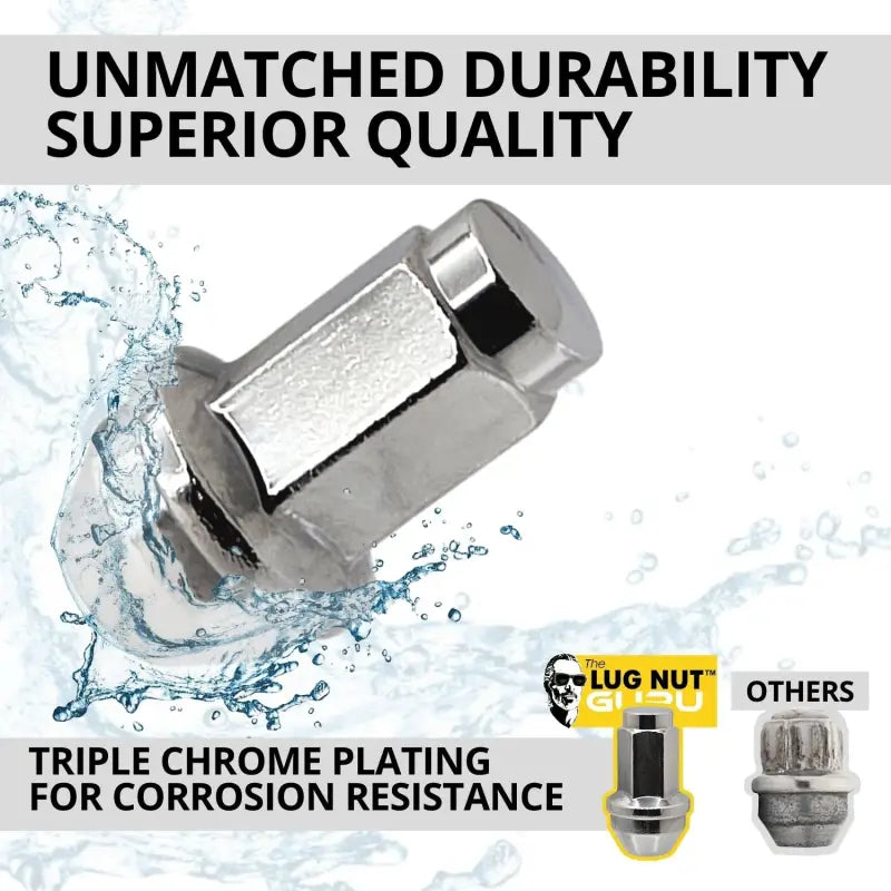 2014 & Older F-150 Excursion Navigator 14x2 Large OE Replacement Lug Nuts - Chrome / 6 Lug Kit