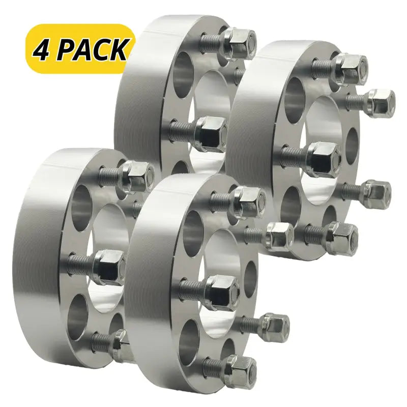 5x4.5 to 5x4.5 Wheel Adapter 1.25’’ Thick | 12x1.5 | 74.1 CB - 4 Pack