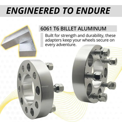 5x4.5 to 5x4.5 Wheel Adapter 1.25’’ Thick | 12x1.5 | 74.1 CB