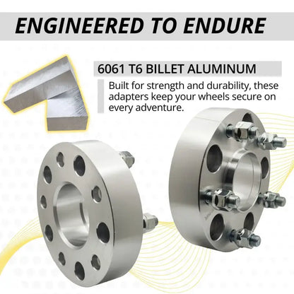 5x5 to 5x5 Hubcentric Wheel Adapter 1.5’’ Thick | 1/2’’-20 | 71.5 CB