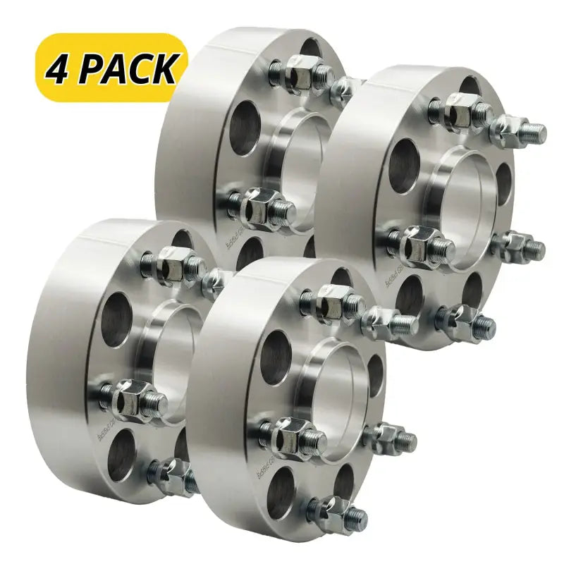 5x5 to 5x5 Hubcentric Wheel Adapter 1.5’’ Thick | 1/2’’-20 | 71.5 CB - 4 Pack