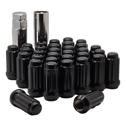 9/16’’ Truck Spline Lug Nut - Black / 20 Lug Kit