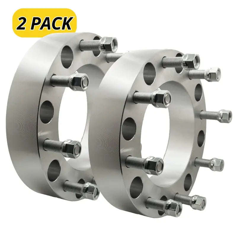 Chevy/GM 1 Ton Dually 2001 + 8x210 to 8x210 Wheel Adapter 2.0’’ Thick | 14x1.5 | 155 CB - 2 Pack