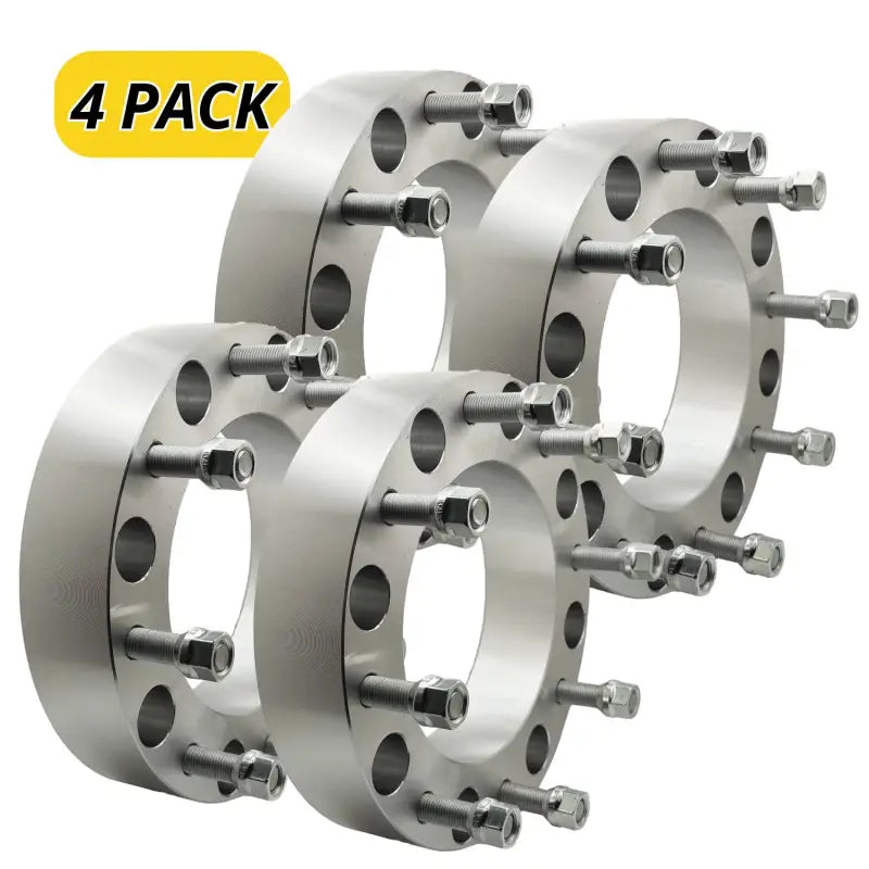 Chevy/GM 1 Ton Dually 2001 + 8x210 to 8x210 Wheel Adapter 2.0’’ Thick | 14x1.5 | 155 CB - 4 Pack