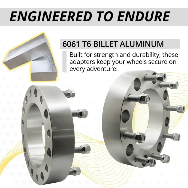 Chevy/GM 1 Ton Dually 2001 + 8x210 to 8x210 Wheel Adapter 2.0’’ Thick | 14x1.5 | 155 CB