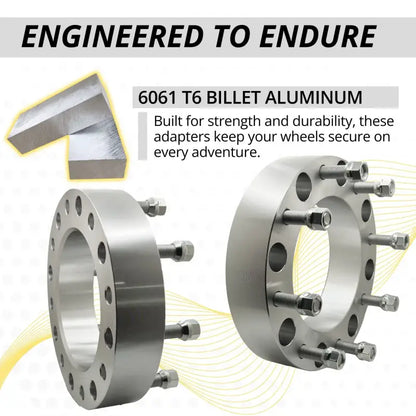 Chevy/GM 1 Ton Dually 2001 + 8x210 to 8x210 Wheel Adapter 2.0’’ Thick | 14x1.5 | 155 CB