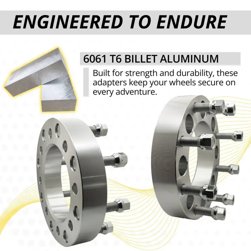 Chevy/GM 2500 8x6.5 to 8x180 Conversion Wheel Adapter 1.5’’ Thick | 14x1.5 | 126.15 CB
