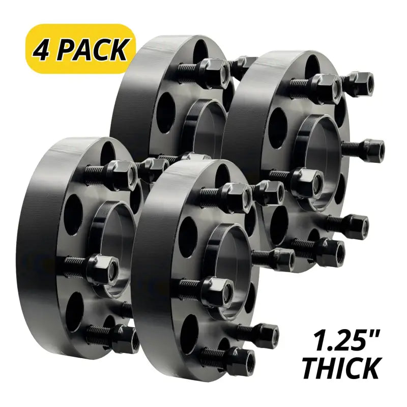 Chevy/GM 6x5.5 to 6x5.5 1.25’’-2’’ Thick Hubcentric Wheel Adapter | 14x1.5 | 78.1 CB - 4 Pack / 1.25’’