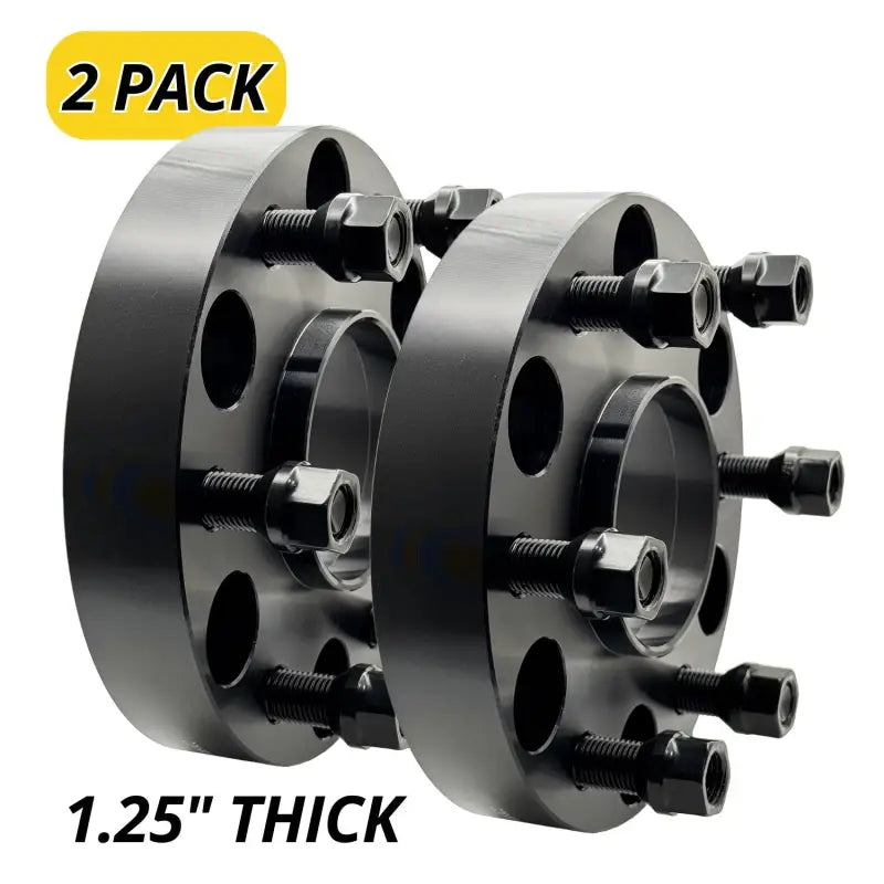 Chevy/GM 6x5.5 to 6x5.5 1.25’’-2’’ Thick Hubcentric Wheel Adapter | 14x1.5 | 78.1 CB - 2 Pack / 1.25’’
