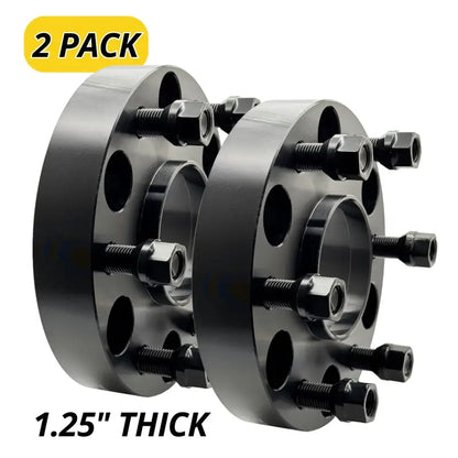Chevy/GM 6x5.5 to 6x5.5 1.25’’-2’’ Thick Hubcentric Wheel Adapter | 14x1.5 | 78.1 CB - 2 Pack / 1.25’’