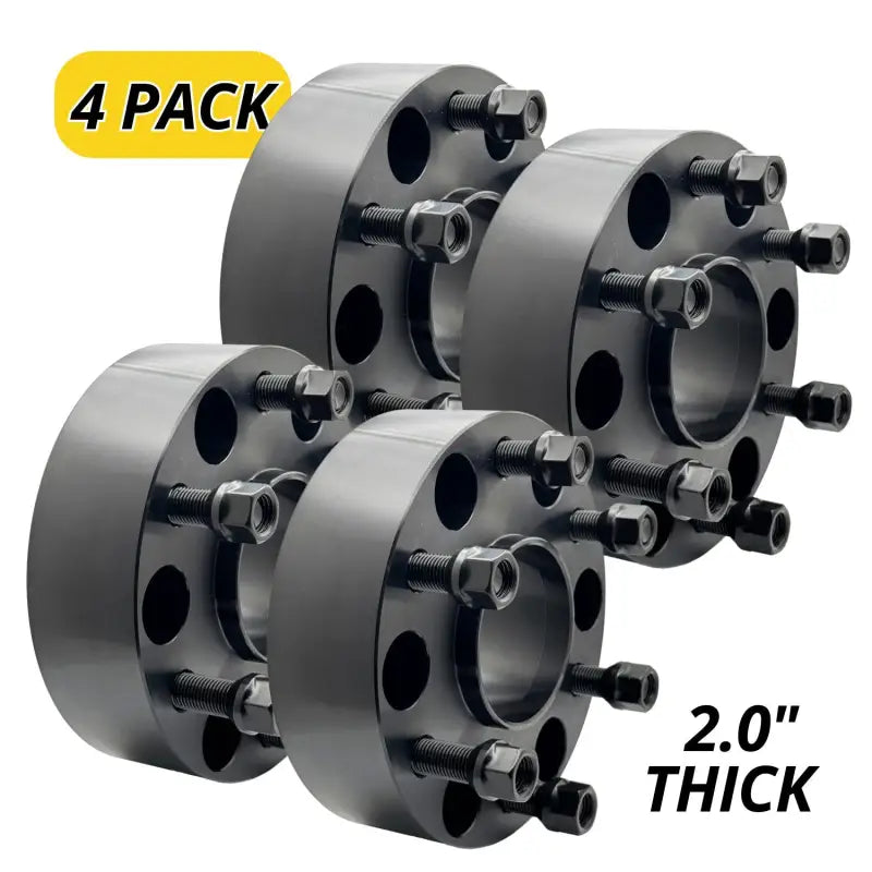 Chevy/GM 6x5.5 to 6x5.5 1.25’’-2’’ Thick Hubcentric Wheel Adapter | 14x1.5 | 78.1 CB - 4 Pack / 2.0’’
