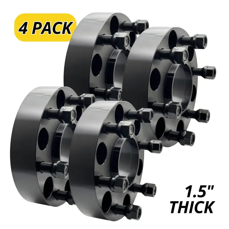 Chevy/GM 6x5.5 to 6x5.5 1.25’’-2’’ Thick Hubcentric Wheel Adapter | 14x1.5 | 78.1 CB - 4 Pack / 1.5’’