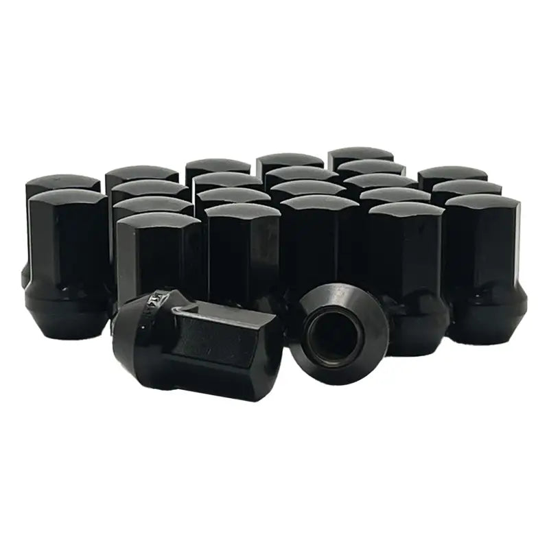 Ford Explorer Mustang Edge 14x1.5 Large Seat 13/16’’ Hex OE Replacement Lug Nuts - Black / 20 Lug Kit