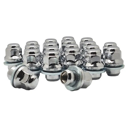 Infiniti Q50 Nissan Pathfinder & Maxima 12x1.25 Mag Seat OE Replacement Lug Nuts - Chrome / 20 Lug Kit