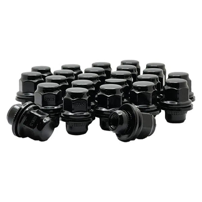 Infiniti Q50 Nissan Pathfinder & Maxima 12x1.25 Mag Seat OE Replacement Lug Nuts - Black / 20 Lug Kit