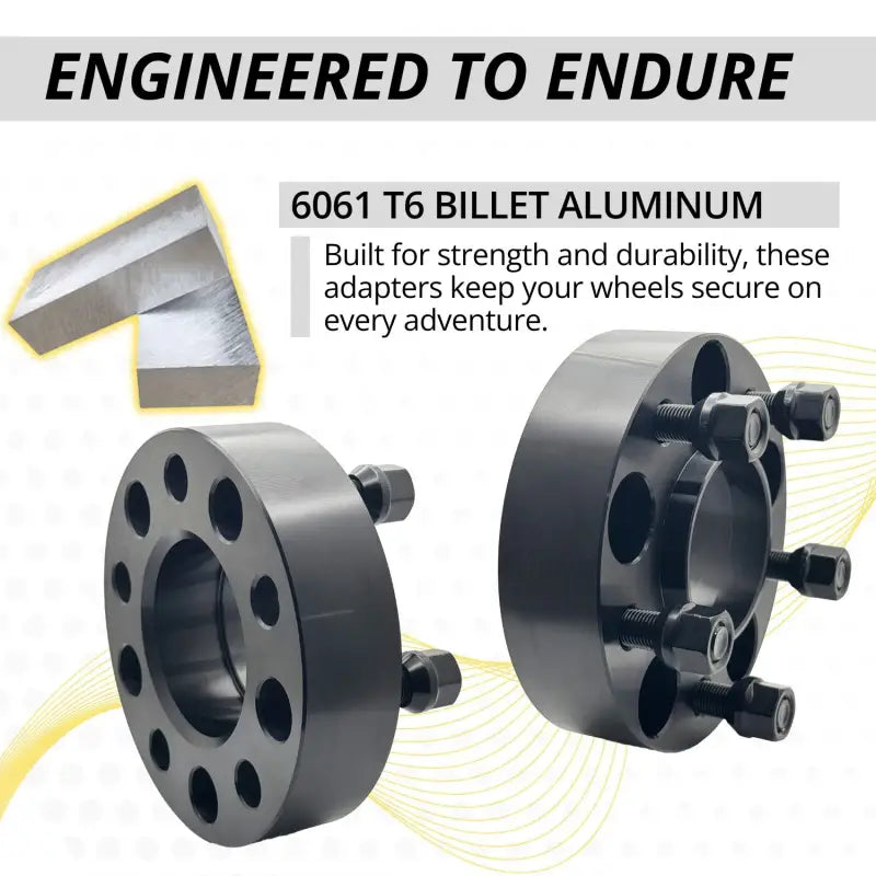 Jeep TJ/YJ Wrangler Hubcentric Adapter 5x4.5 to 5x4.5 | 1.5’’ Thick | 1/2’’-20 | 71.5 CB