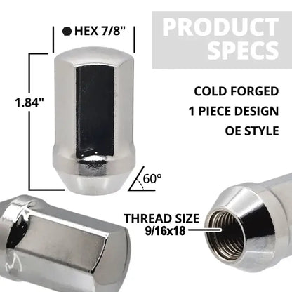 2002-2010 RAM 1500 9/16x18 Thread 7/8" Hex OE Replacement