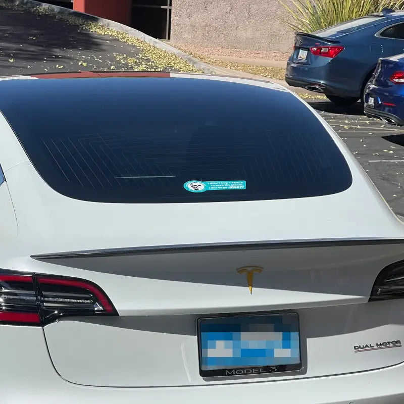 Tesla Bumper Sticker - I Like to Go Fast! - The Lug Nut Guru