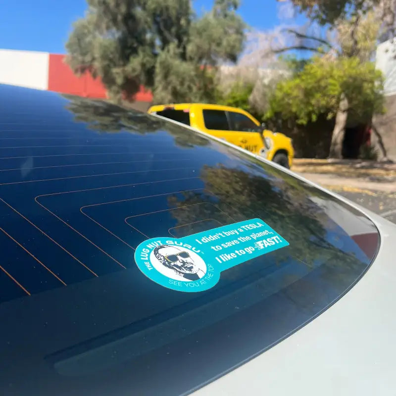 Tesla Bumper Sticker - I Like to Go Fast! - The Lug Nut Guru