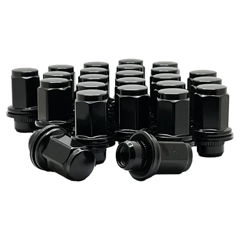 Toyota Tacoma 4Runner FJ Cruiser 12x1.5 Mag Seat OE Replacement Lug Nuts - Black / 6 Lug