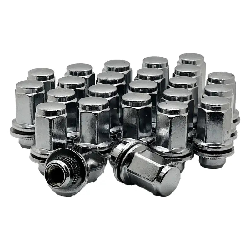 Toyota Tacoma 4Runner FJ Cruiser 12x1.5 Mag Seat OE Replacement Lug Nuts - Chrome / 6 Lug