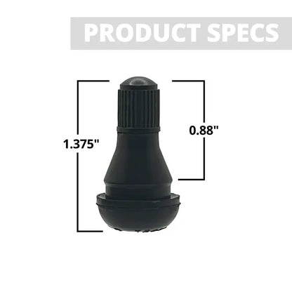 TR412 Rubber Valve Stem - 4 Pack - 4 Pack